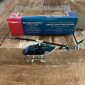 NIB Vintage NFL Philadelphia Eagles Diecast Replica Bell Jet Ranger Helicopter